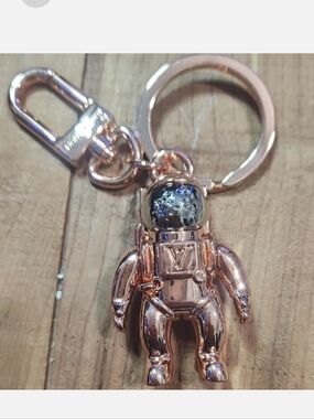 Louis Vuitton Rose Gold Astronaut Keychain